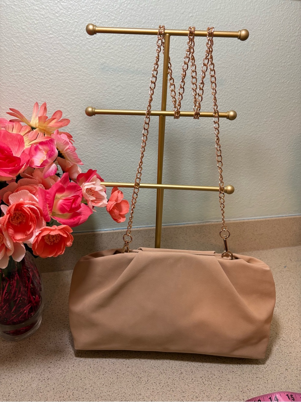 a new day Blush Chain-Strap Crossbody Bag